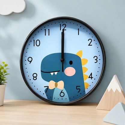 Reloj De Pared Infantil Dinosaurio