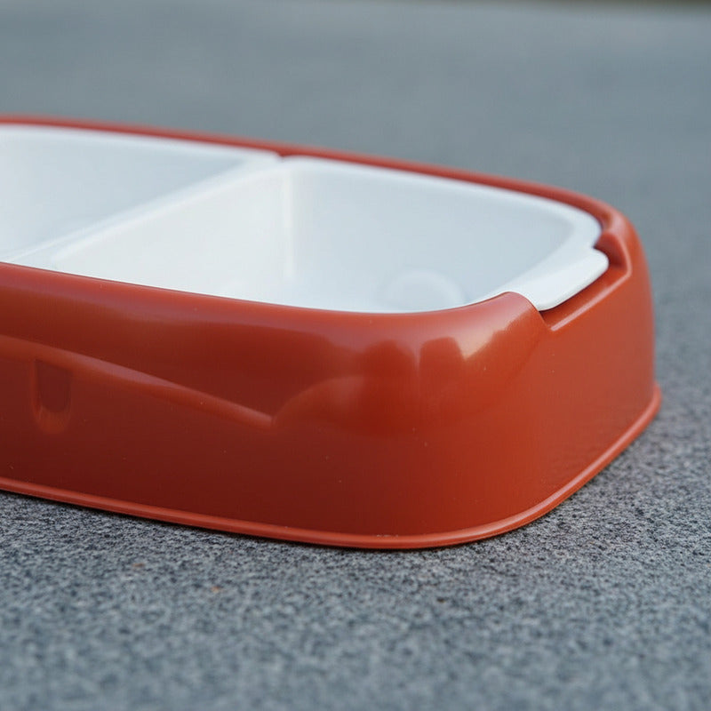 Plato Doble Para Mascotas 33 X 6,5 cm