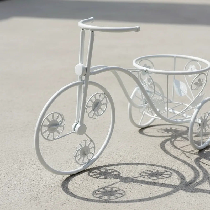 Bici De Metal Chica Blanca