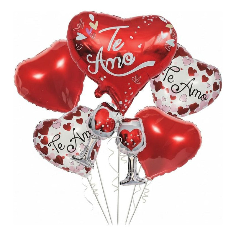 Set De Globos Te Amo