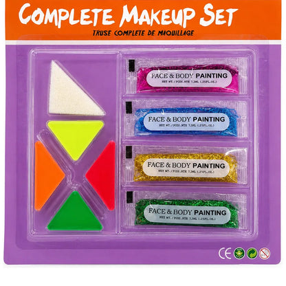 Set De Pinturas Fluo Y Brillantina