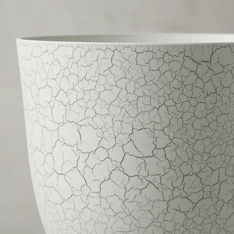 Maceta De Plástico Efecto Craquelado