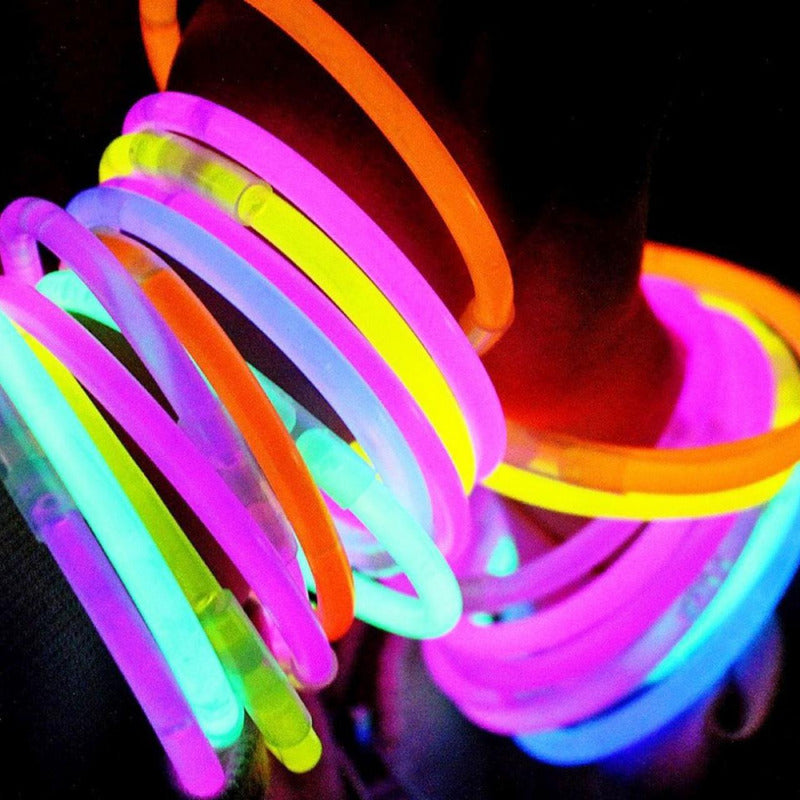 Pulseras Químicas Luminosas X100 Unidades