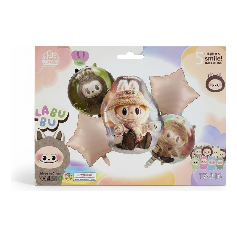 Set De Globos Labubu X5