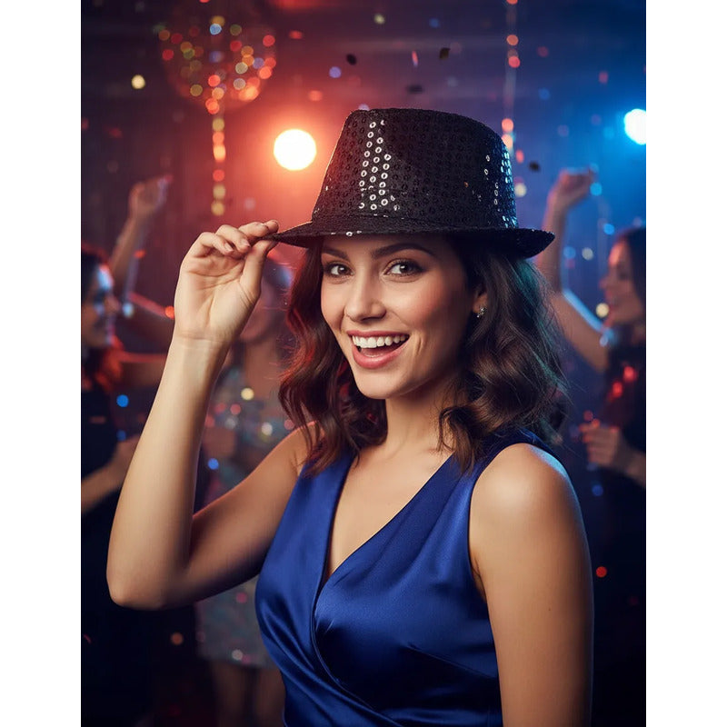 Sombrero Con Lentejuelas