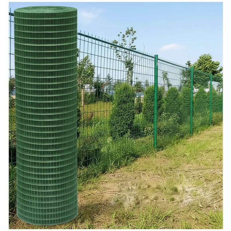 Malla Electrosoldada Con Pvc Verde