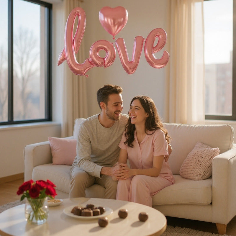 Set De Globos Love X8