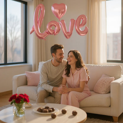 Set De Globos Love X8