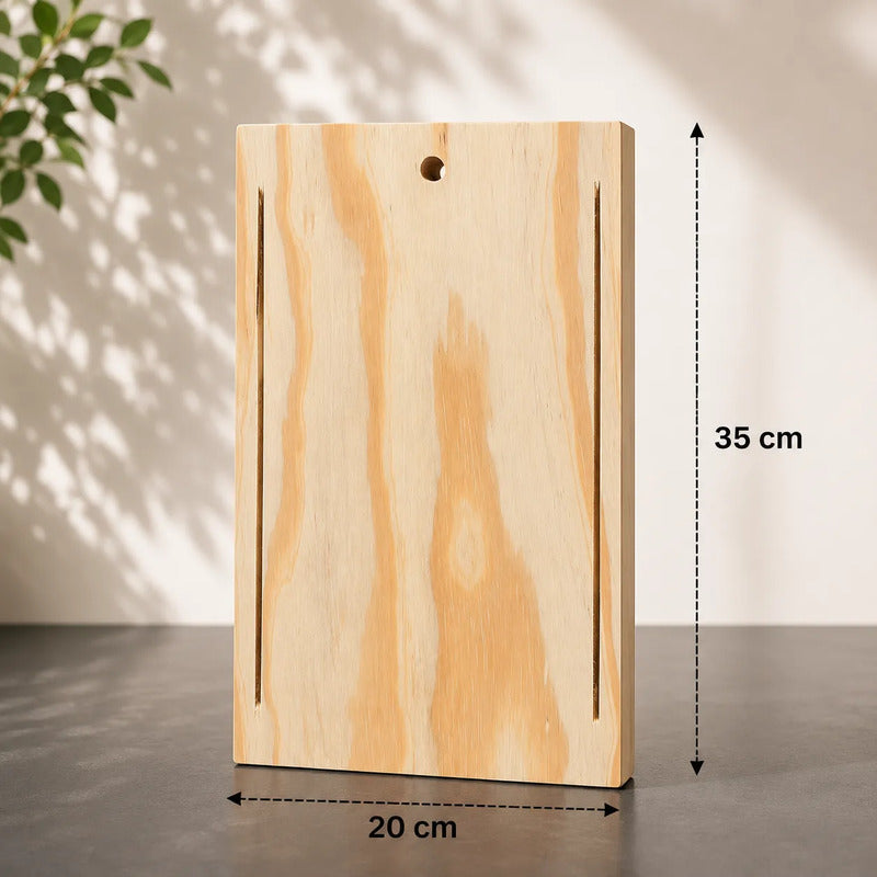 Set 4 Tablas Parrilleras con Soporte En Madera