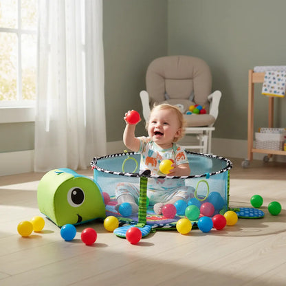 Gimnasio Tortuga Para Bebe + 30 Pelotas