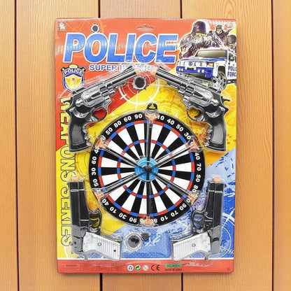 Set De Policía Con 4 Armas