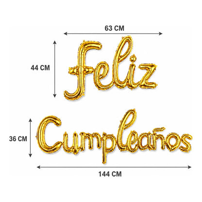 Set de Globos Feliz Cumpleaños