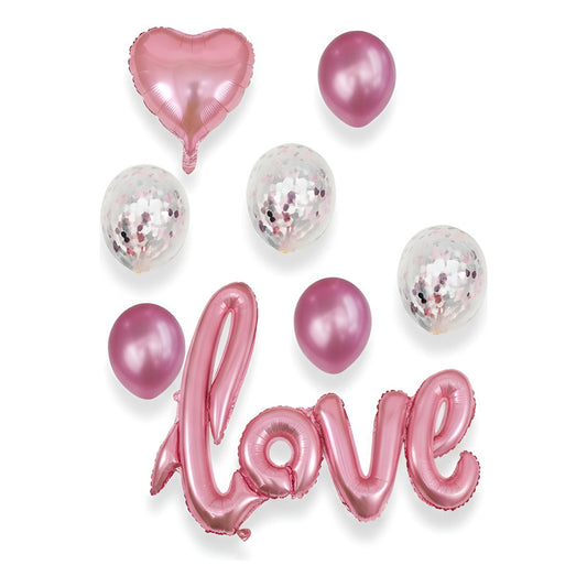 Set De Globos Love X8