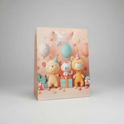 Bolsa De Regalo Mediana Diseño Infantil 3D