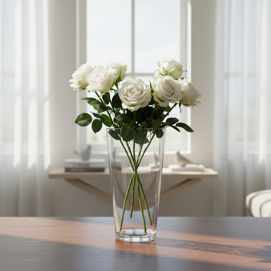 Florero De Vidrio Cono 25,5 X 12 cm