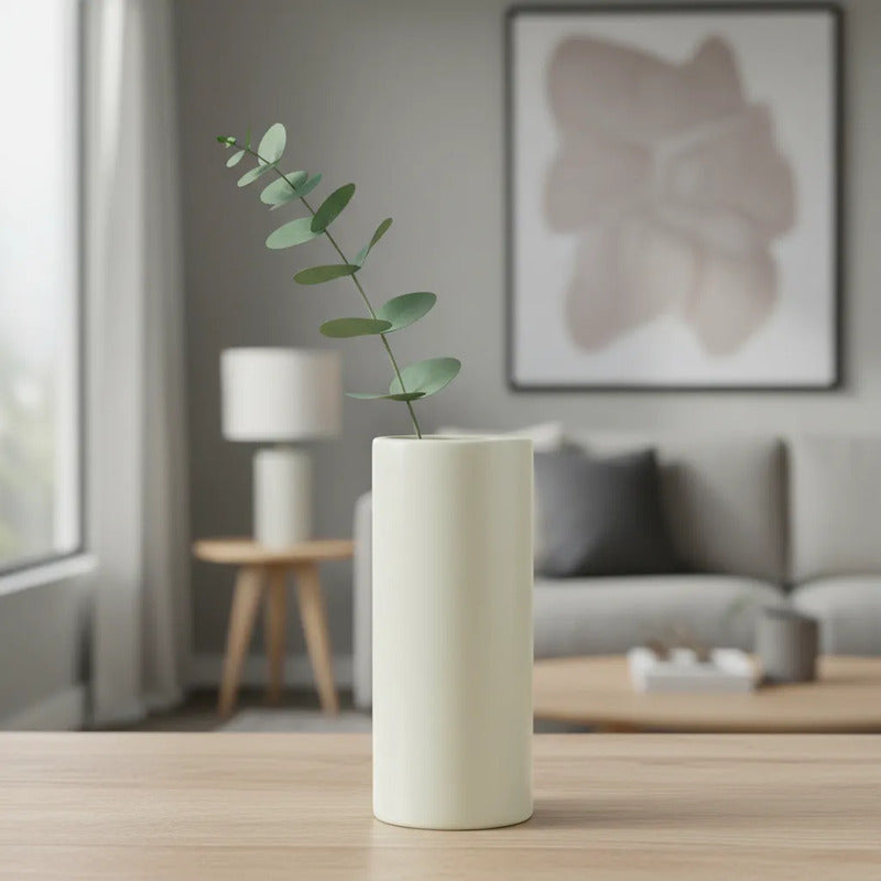 Florero De Cerámica Cilindro