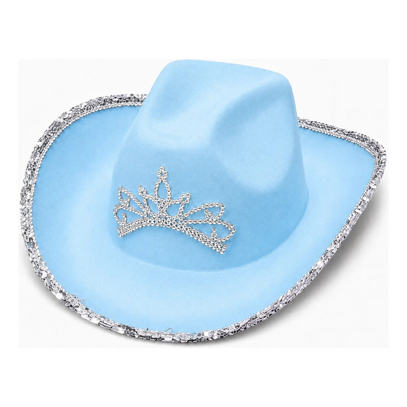 Sombrero Cowboy Con Corona y Strass
