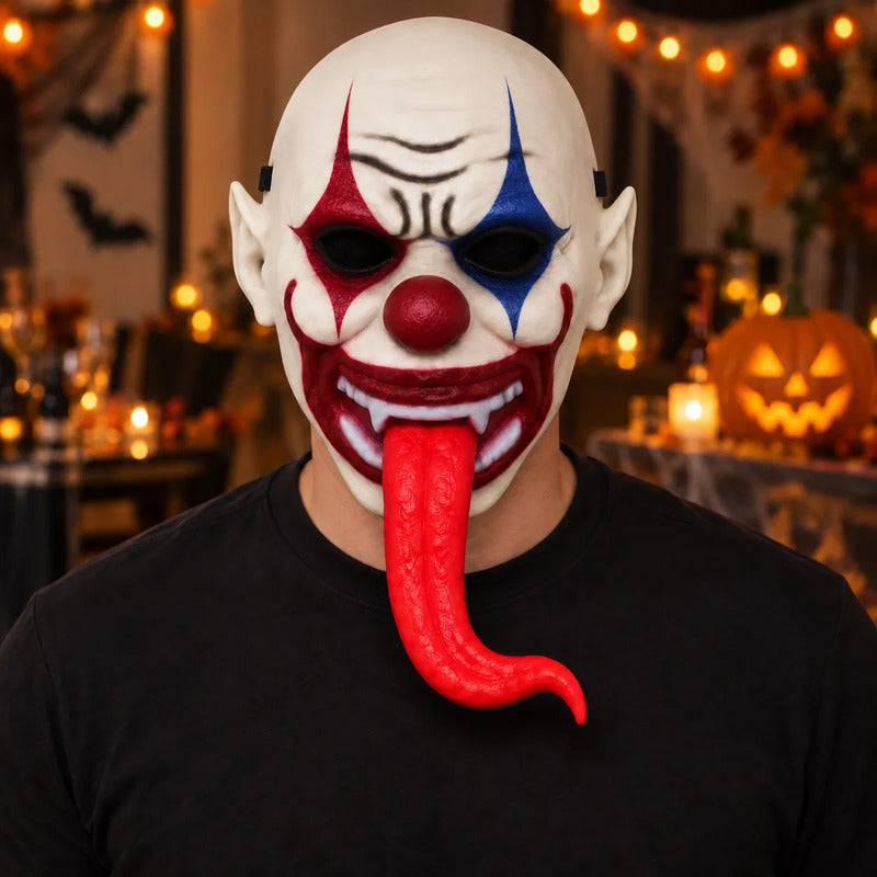 Máscara Payaso Lengua Larga