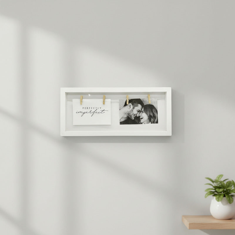 Portarretrato Rectangular Con Palillos 19 X 43 cm