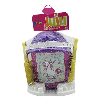 Balde De Playa Para Niña Con Accesorios 23 X 22 cm