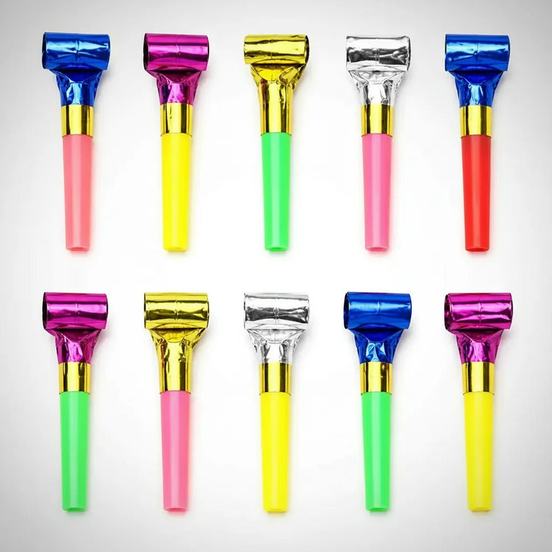 Chifle Mini Cornetas Metalizadas