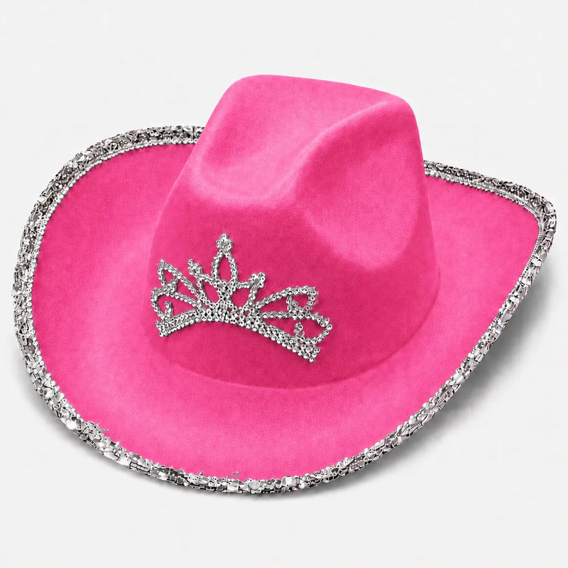 Sombrero Cowboy Con Corona y Strass