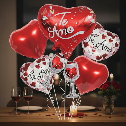 Set De Globos Te Amo