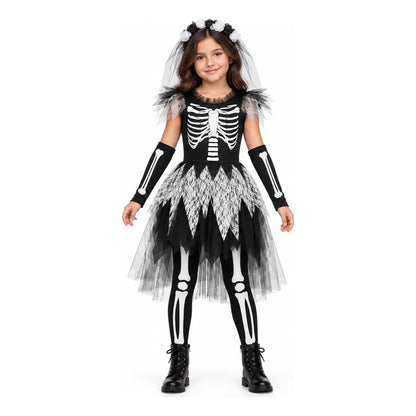 Disfraz Novia Calavera con Vincha