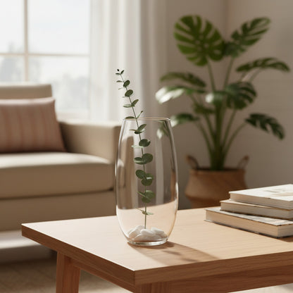 Florero De Vidrio Huevo 20 cm