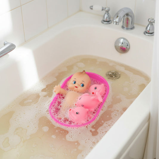 Bebé En Bañito Con Chiflones