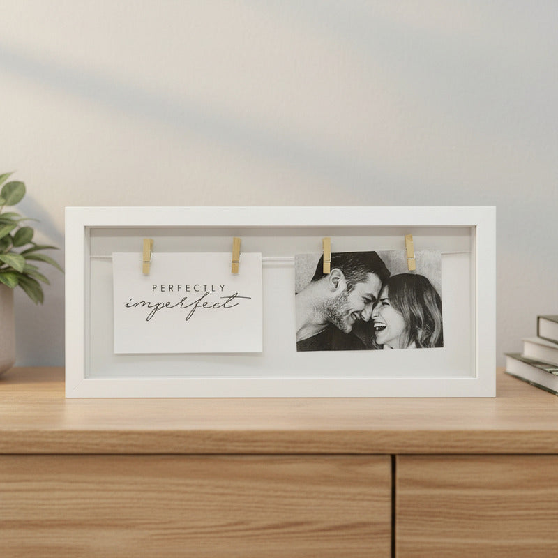 Portarretrato Rectangular Con Palillos 19 X 43 cm