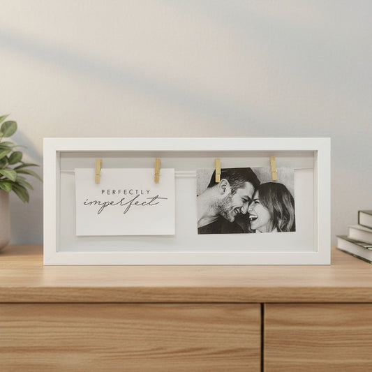 Portarretrato Rectangular Con Palillos 19 X 43 cm