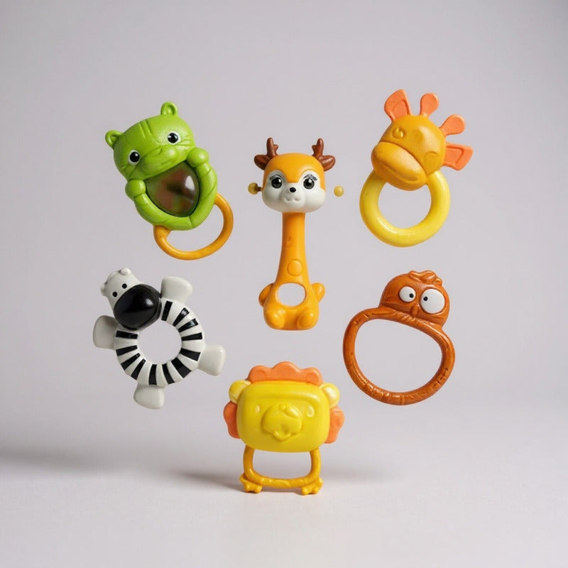 Set De Sonajeros Y Mordillos Animalitos