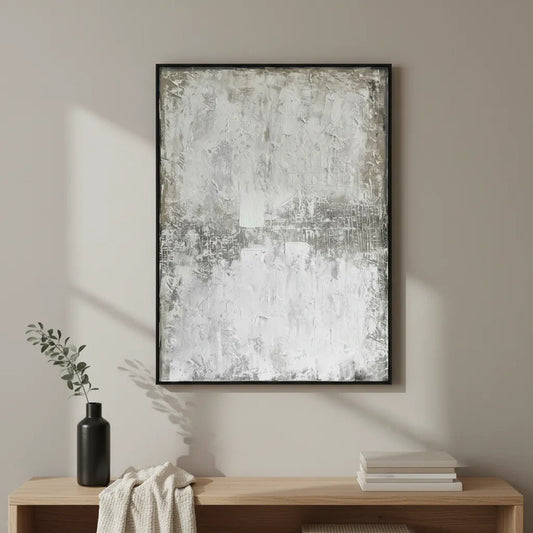 Cuadro Elegante Gris Con Detalles