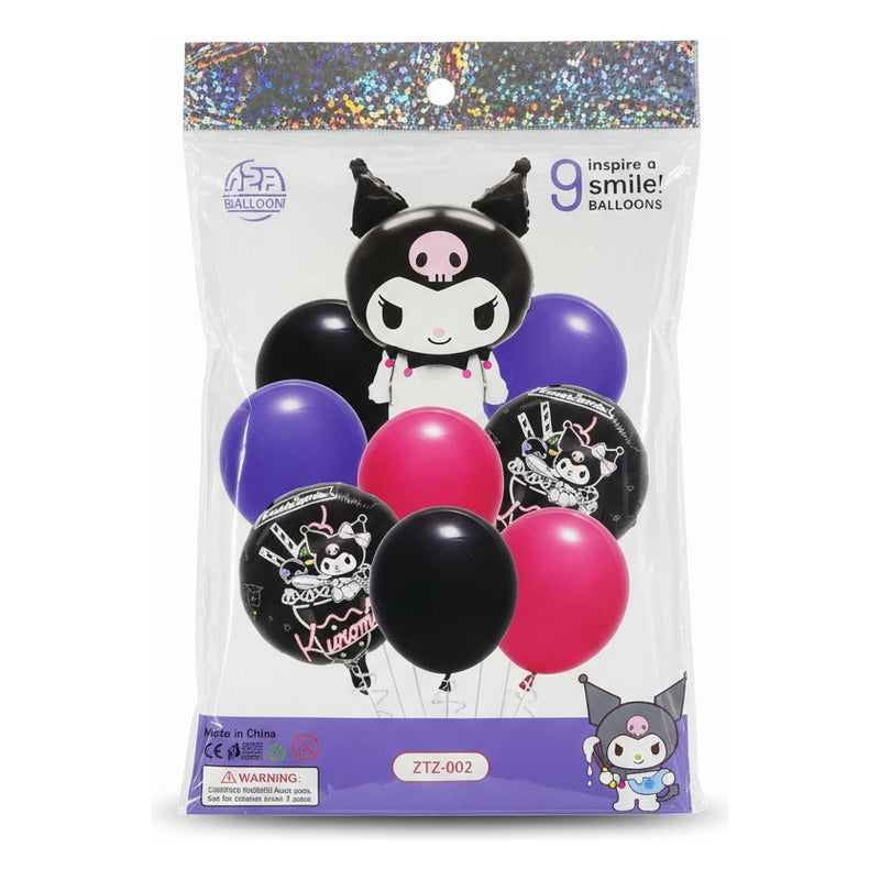 Set De Globos Kuromi X9