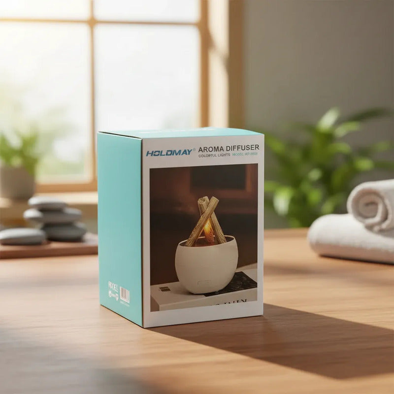 Aromatizador Difusor Con Luz Fogata