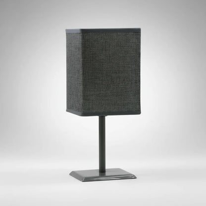 Lampara De Mesa Con Pantalla Gris 26cm Gris