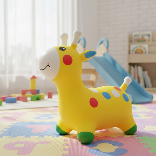 Jirafa Saltarín De Goma Inflable