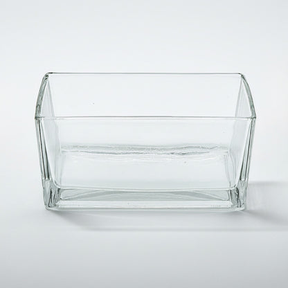 Florero De Vidrio Rectangular 10 X 20 cm