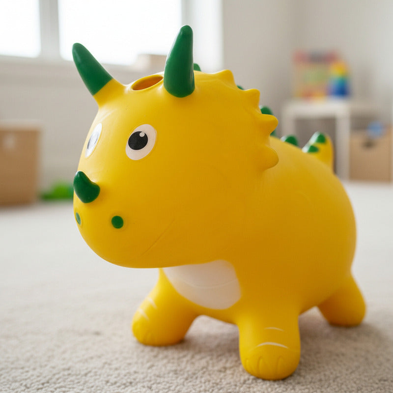 Dino Saltarín De Goma Inflable 45 X 70 cm