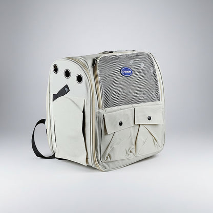 Mochila Transportadora Para Mascota Con Bolsillos 35 X 36 cm