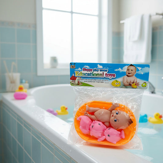 Bebé En Bañito Con Chiflones