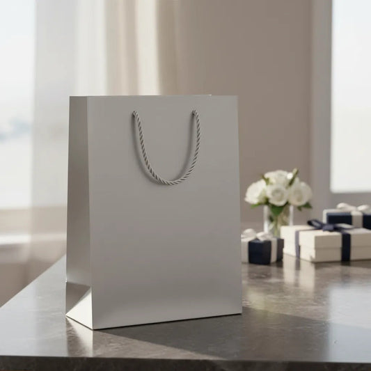 Bolsa De Regalo Lisa Plateado