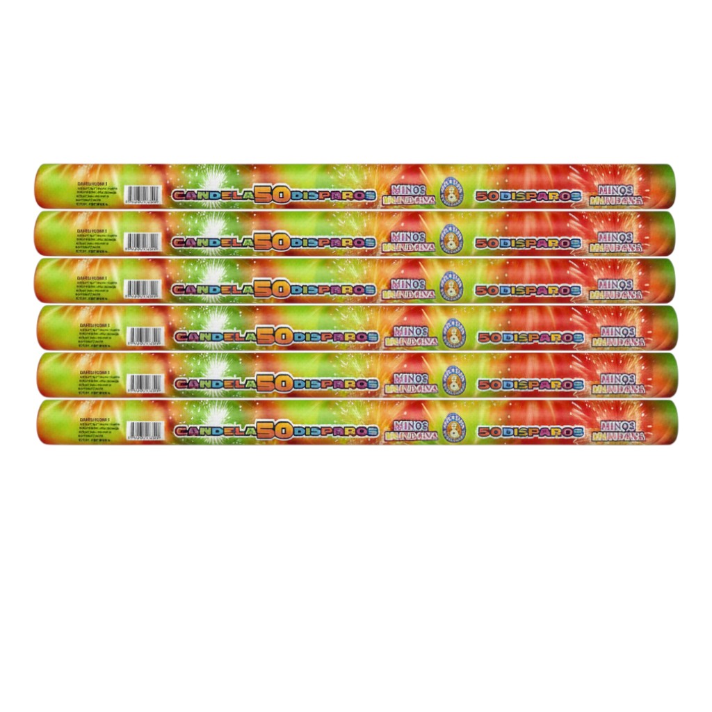 Candela 50 Disparos X6 Unidades