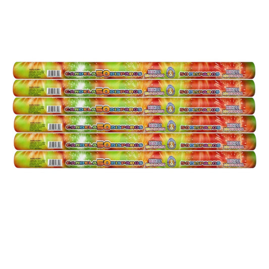 Candela 50 Disparos X6 Unidades