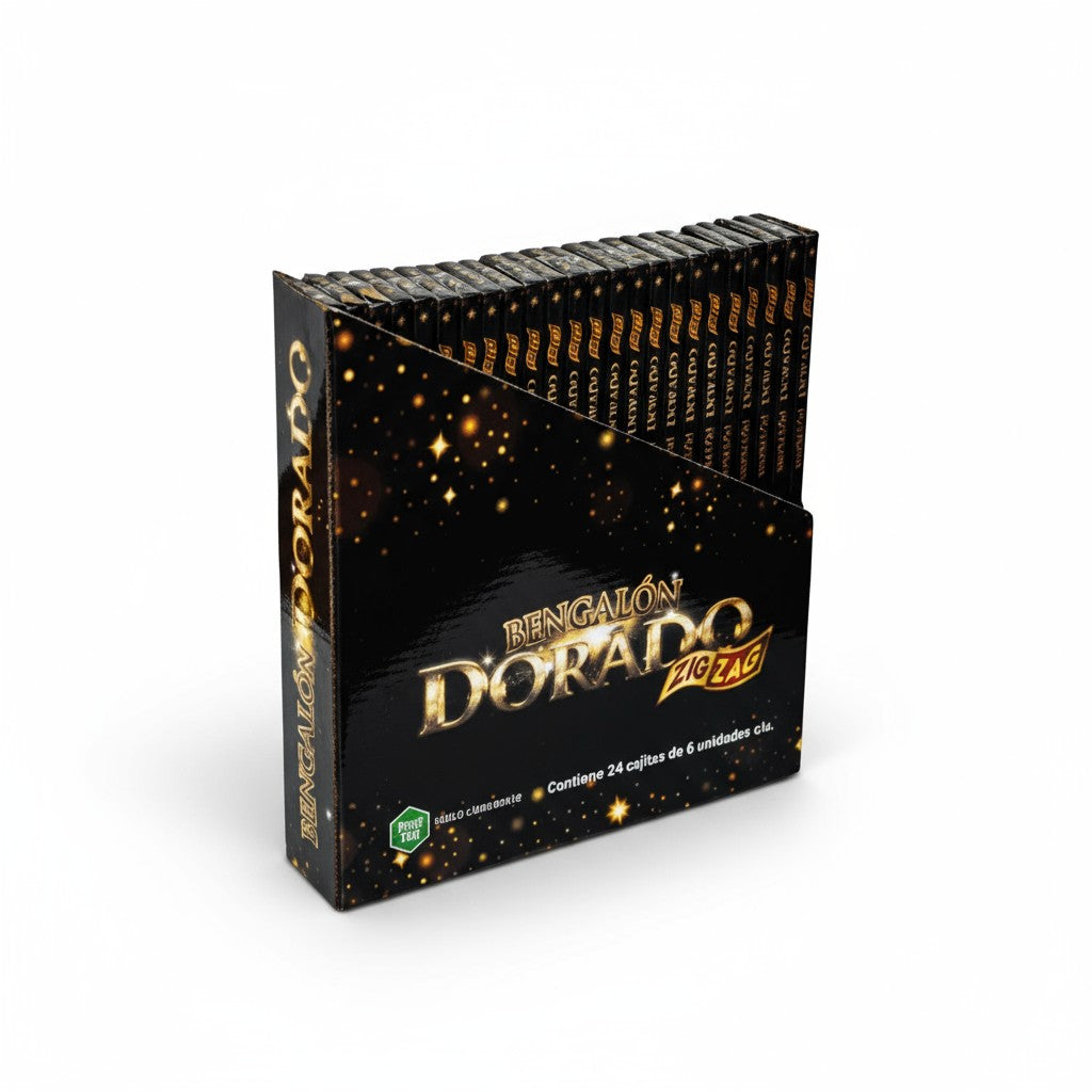 Bengalón Dorado – Pirotecnia Infantil | X24 Unidades |