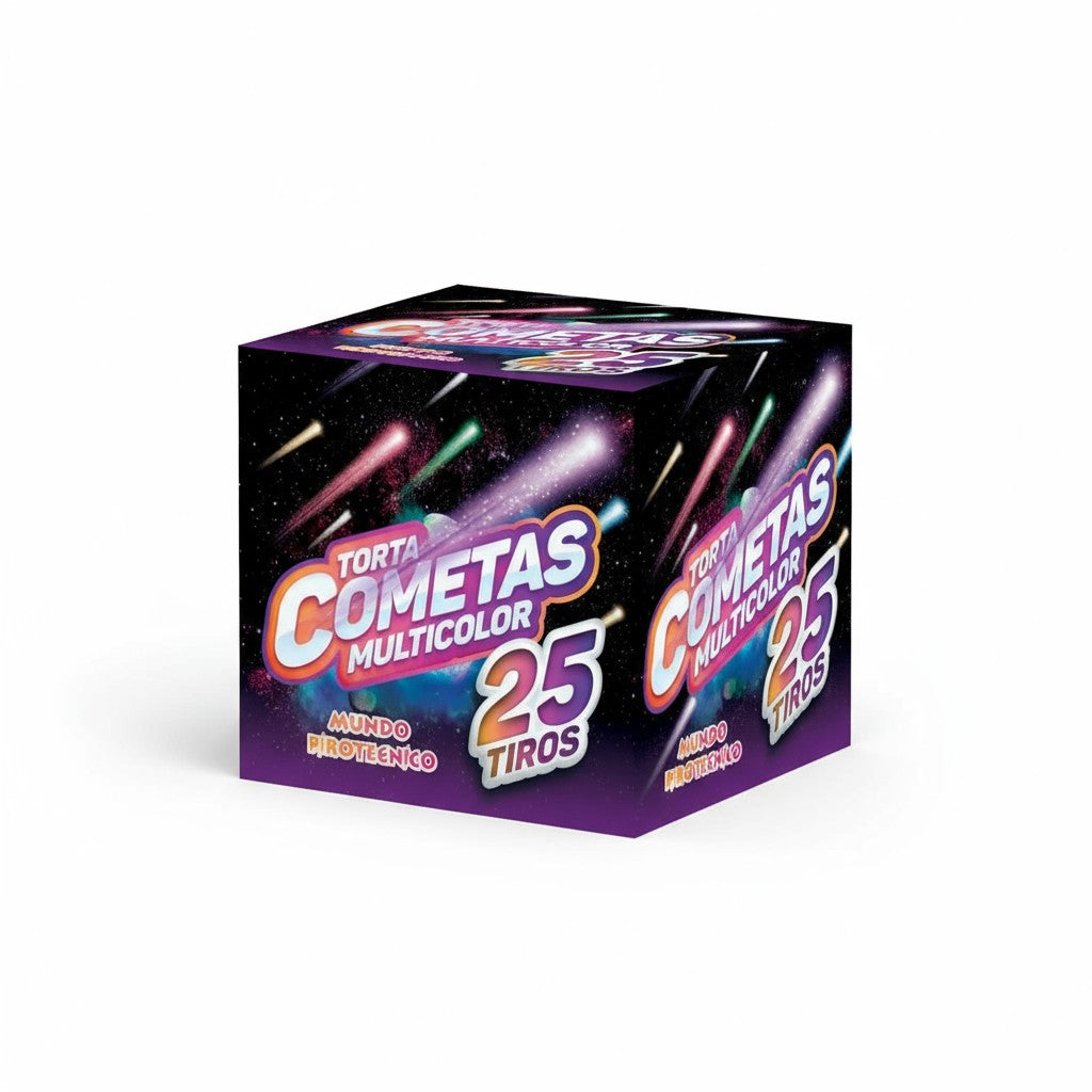 Torta Cometas Multicolor 25 Tiros – Pet Friendly