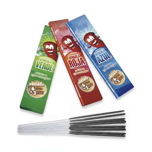 Bengala 3 Colores 6 + 3 Display X12 | NUEVO 2025